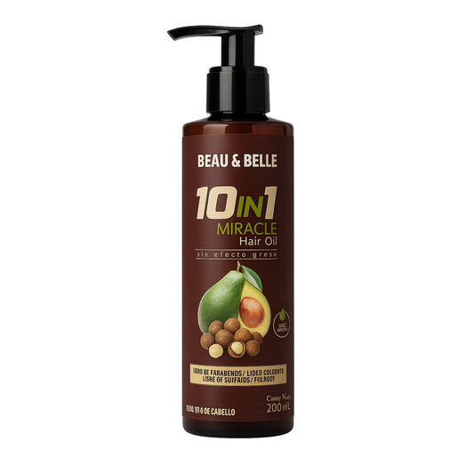 Aceite Reparador Capilar 10 en 1 Beau & Belle 200 mL